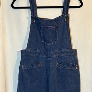 VINTAGE 1970s handmade fitted denim overalls